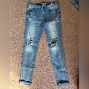 PacSun Medium Blue Ripped Skinny Jeans